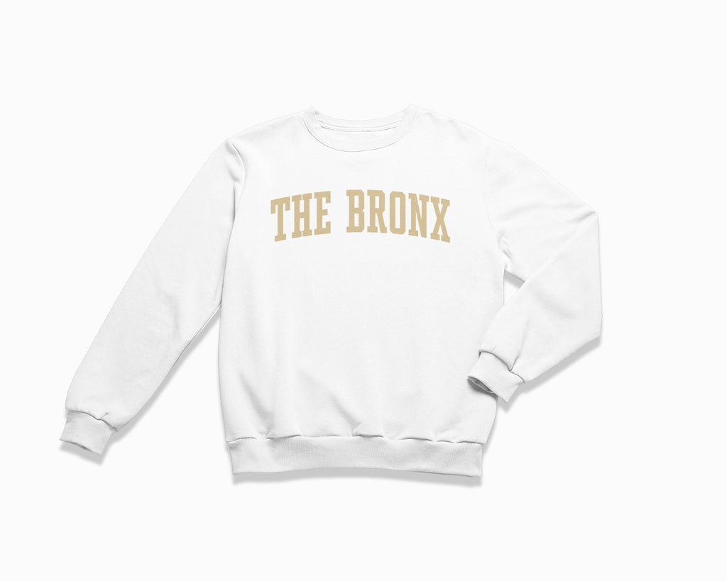 The Bronx Crewneck Sweatshirt - White/Tan