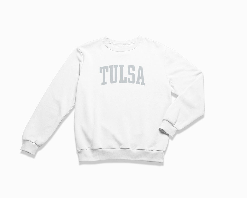 Tulsa Crewneck Sweatshirt - White/Grey