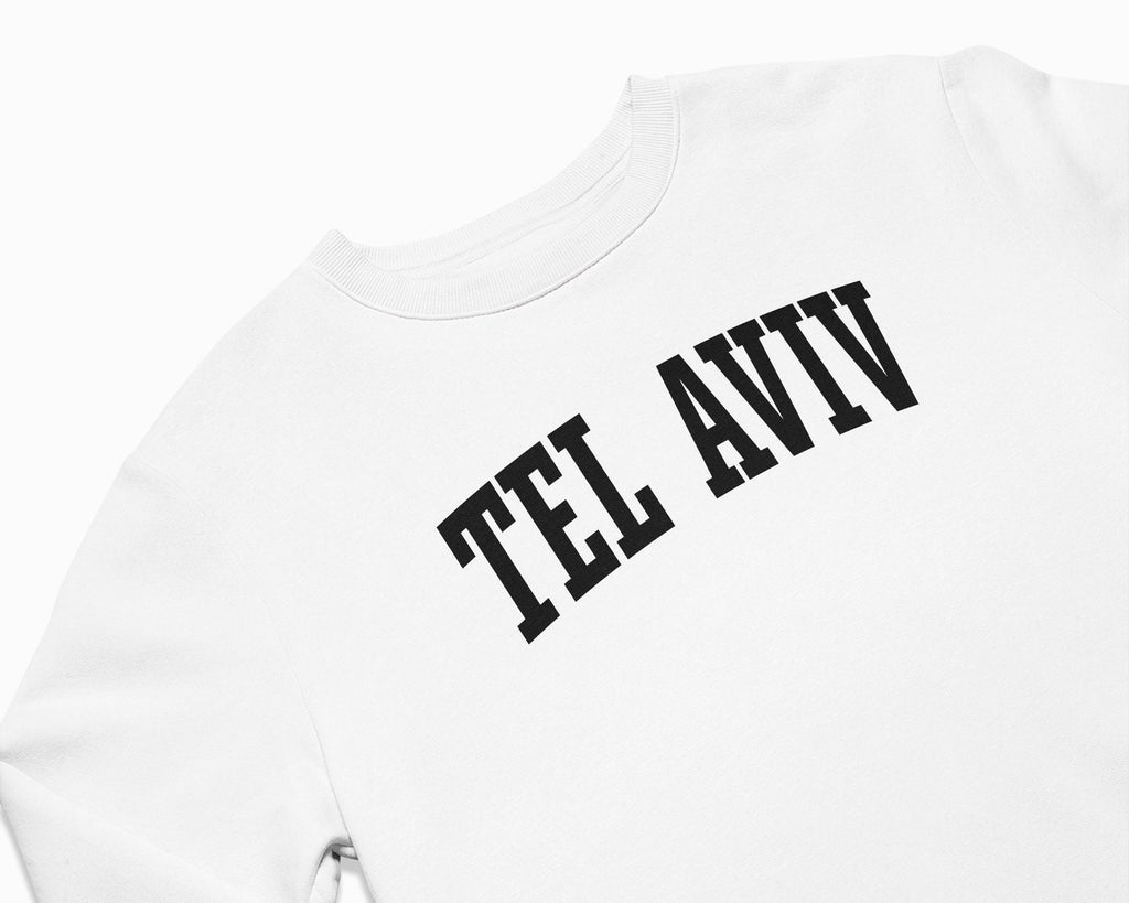 Tel Aviv Crewneck Sweatshirt - White/Black