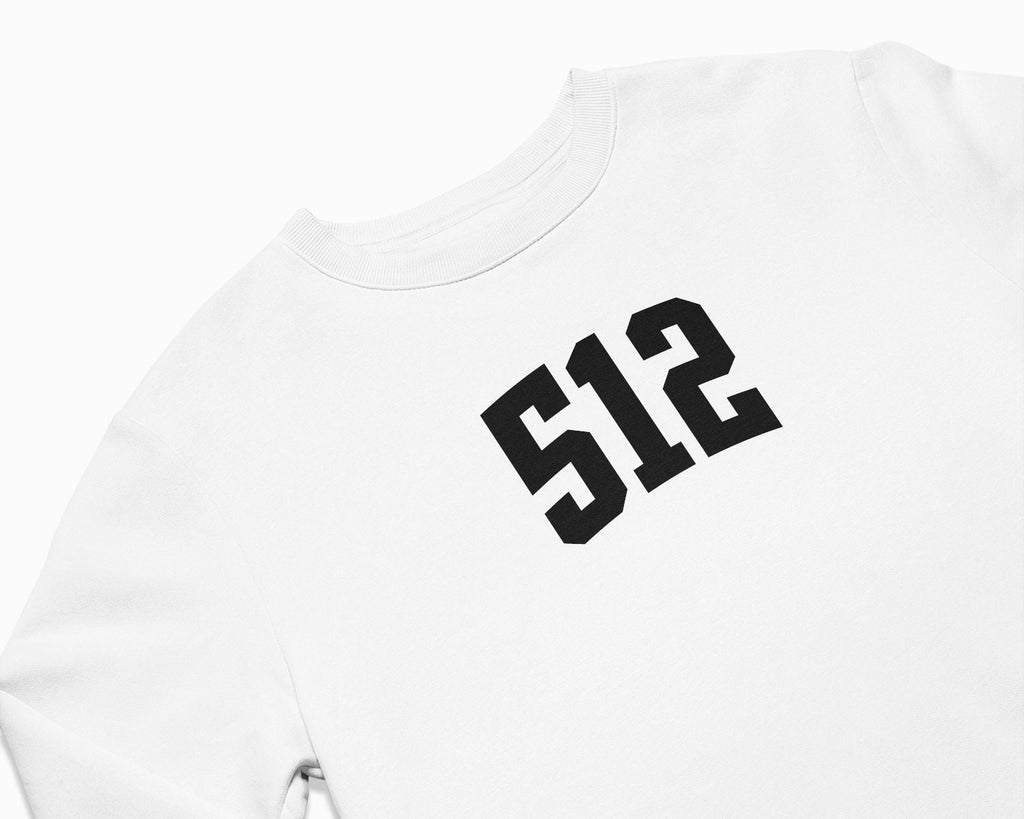 512 (Austin) Crewneck Sweatshirt - White/Black