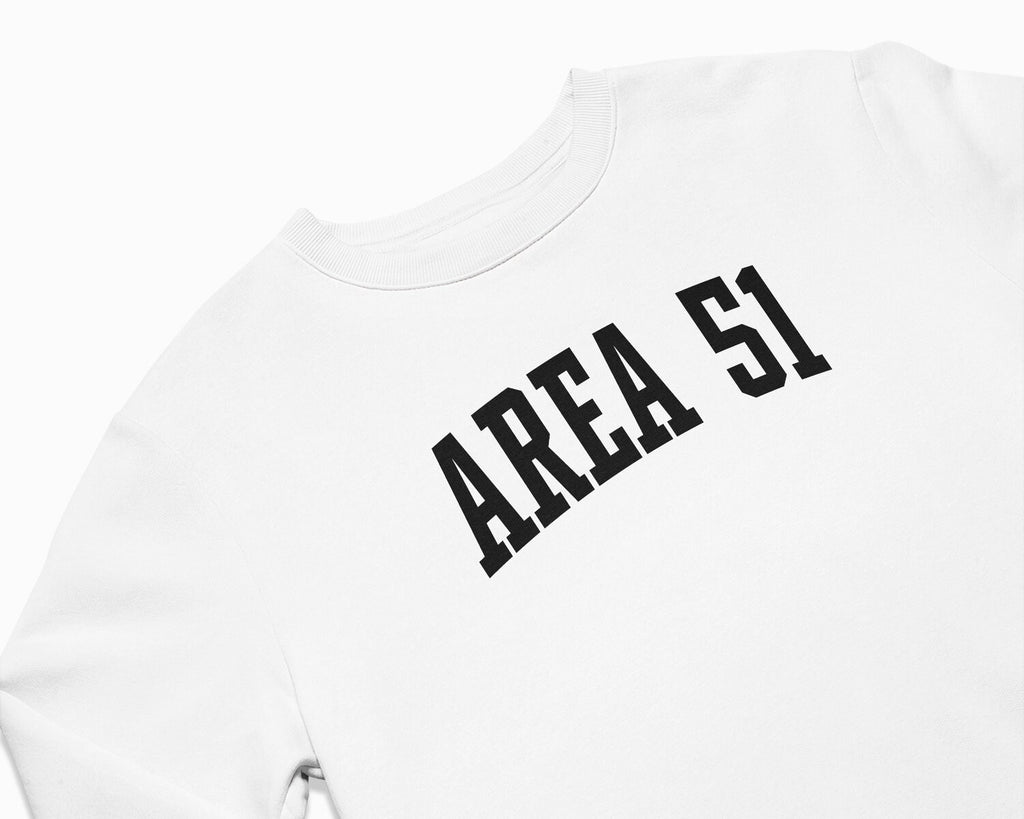 Area 51 Crewneck Sweatshirt - White/Black