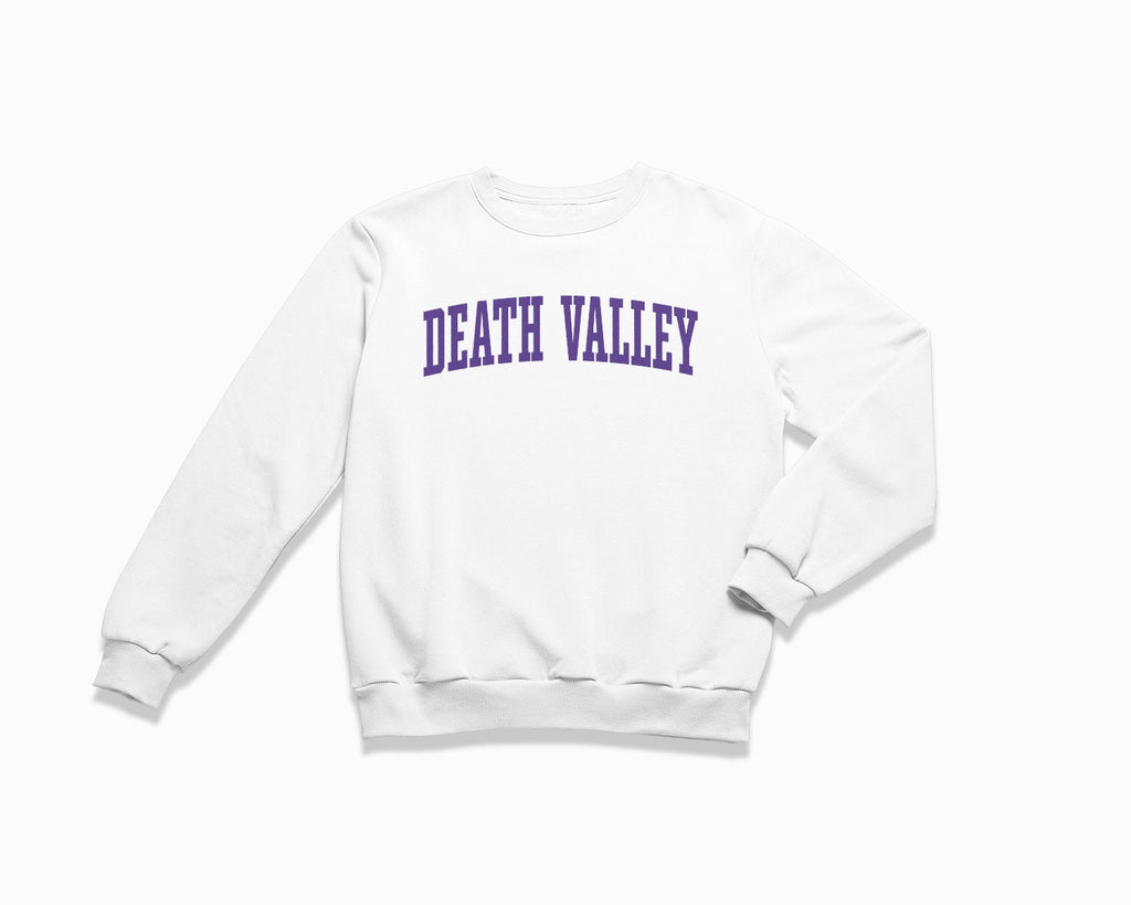 Death Valley Crewneck Sweatshirt - White/Purple