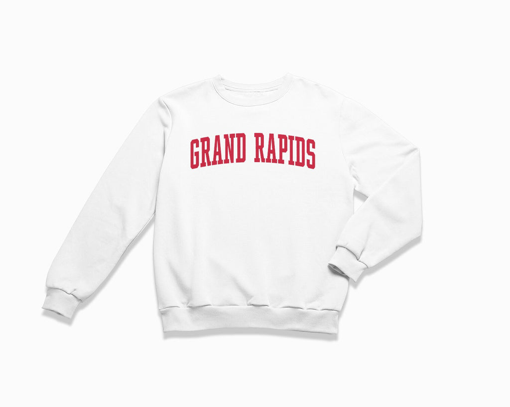 Grand Rapids Crewneck Sweatshirt - White/Red