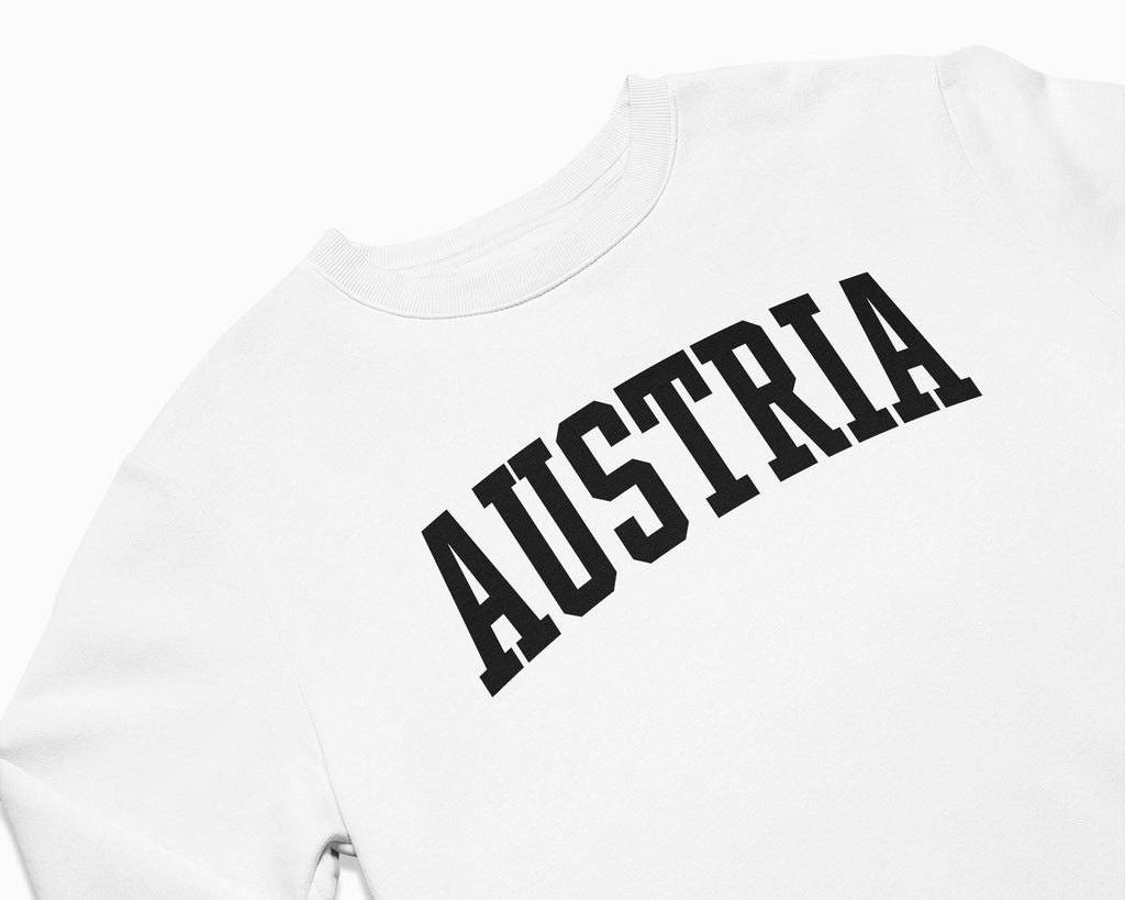 Austria Crewneck Sweatshirt - White/Black