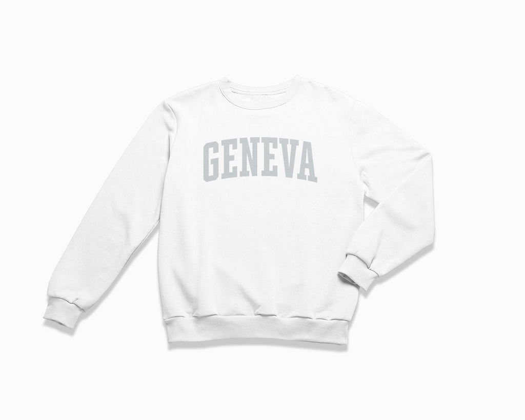 Geneva Crewneck Sweatshirt - White/Grey