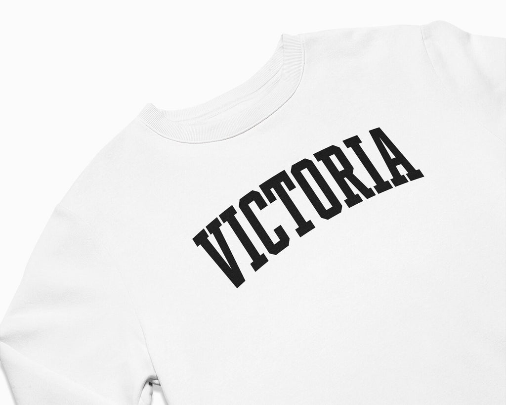 Victoria Crewneck Sweatshirt - White/Black