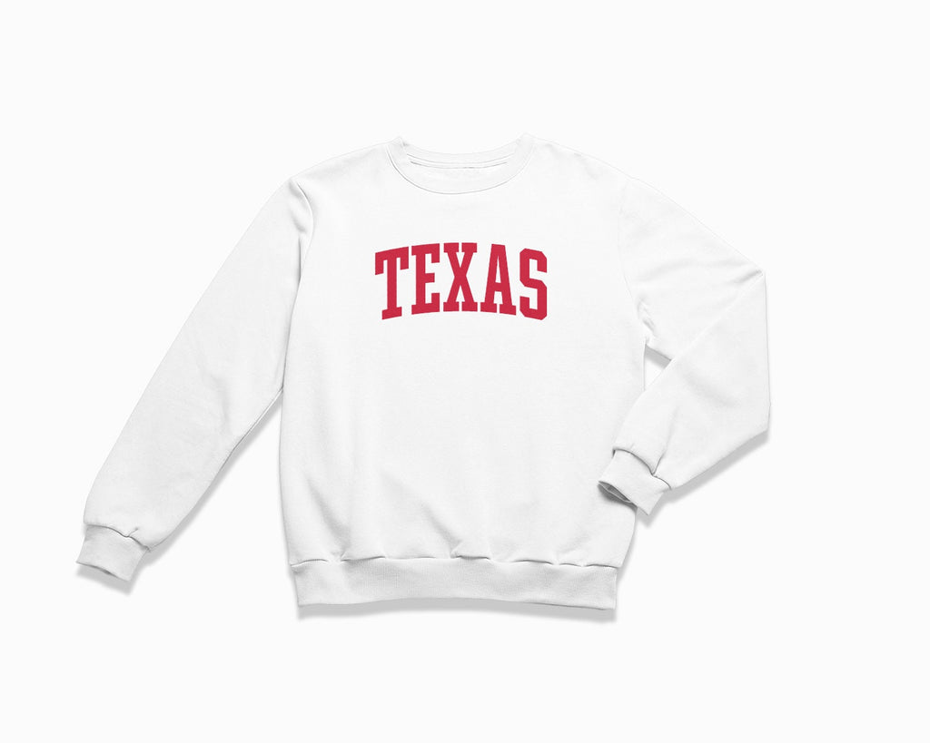 Texas Crewneck Sweatshirt - White/Red