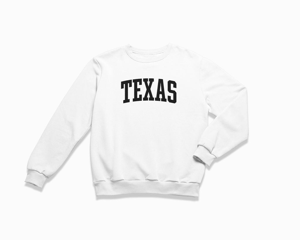 Texas Crewneck Sweatshirt - White/Black