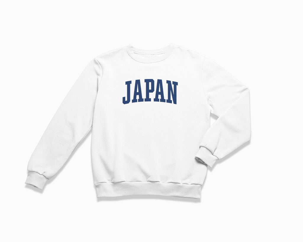 Japan Crewneck Sweatshirt - White/Navy Blue