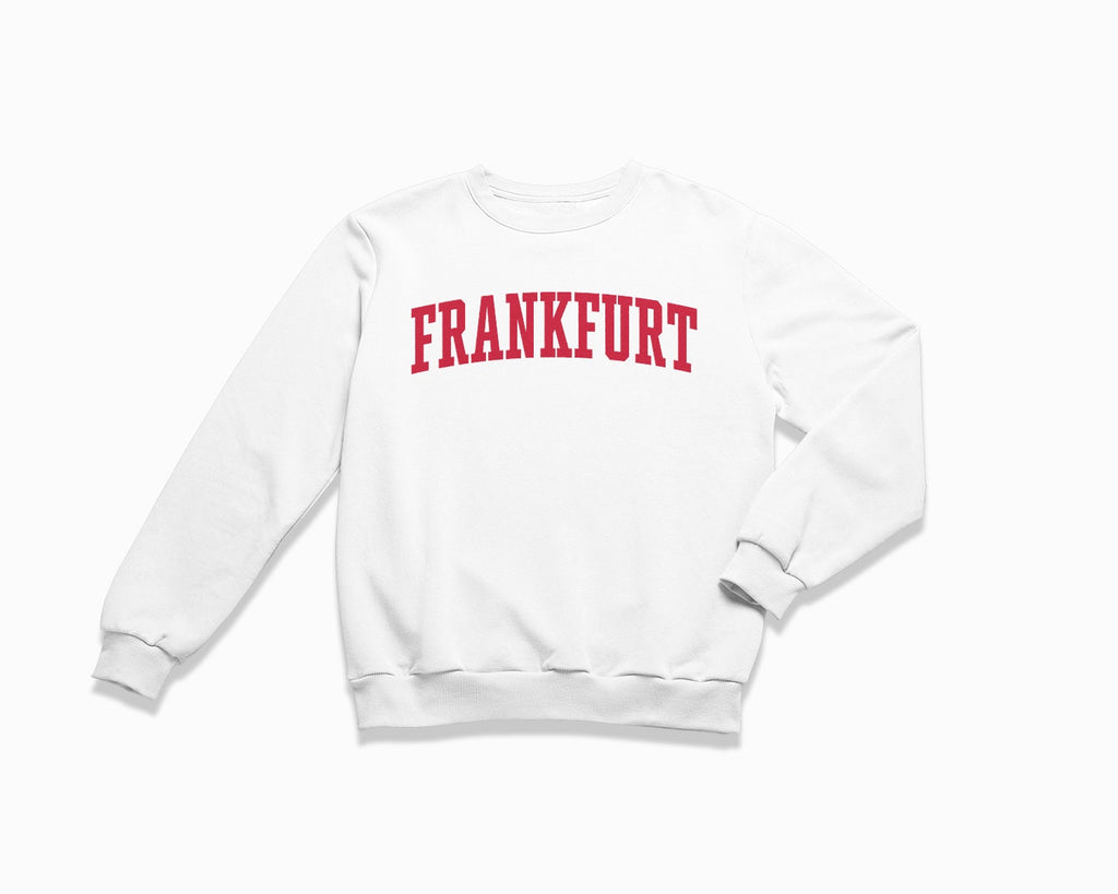 Frankfurt Crewneck Sweatshirt - White/Red