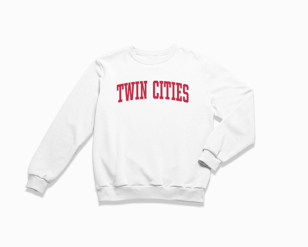 Twin Cities Crewneck Sweatshirt - White/Red