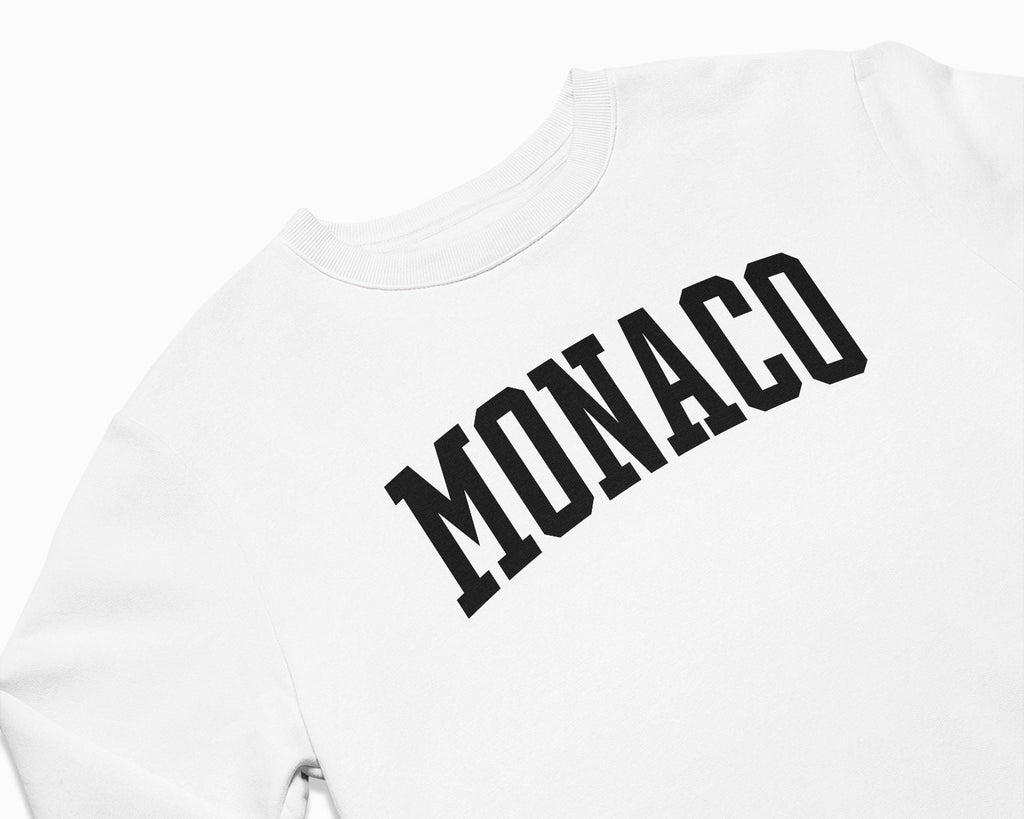 Monaco Crewneck Sweatshirt - White/Black