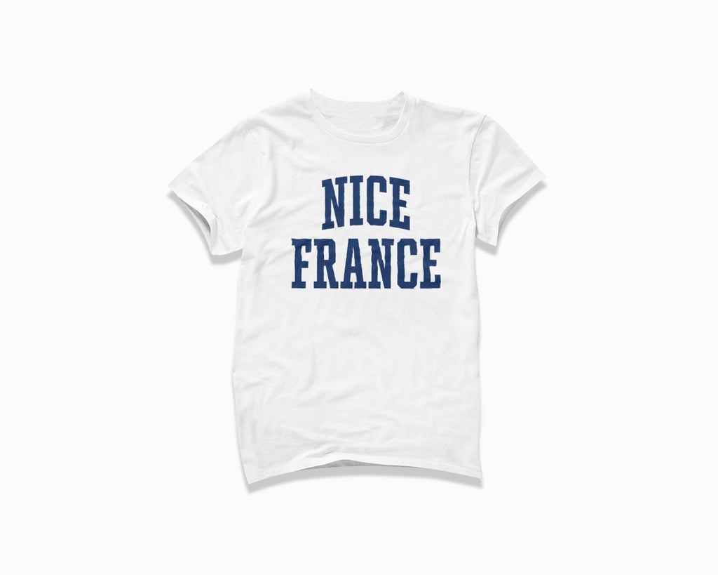 Nice France Shirt - White/Navy Blue