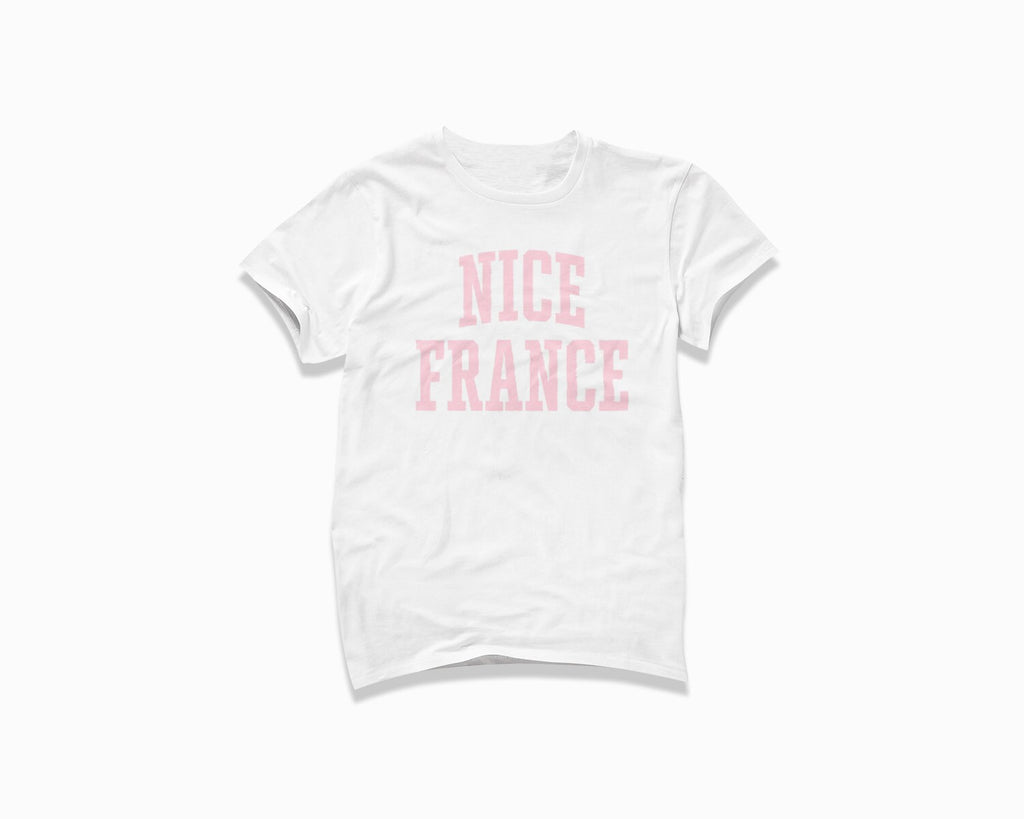 Nice France Shirt - White/Light Pink