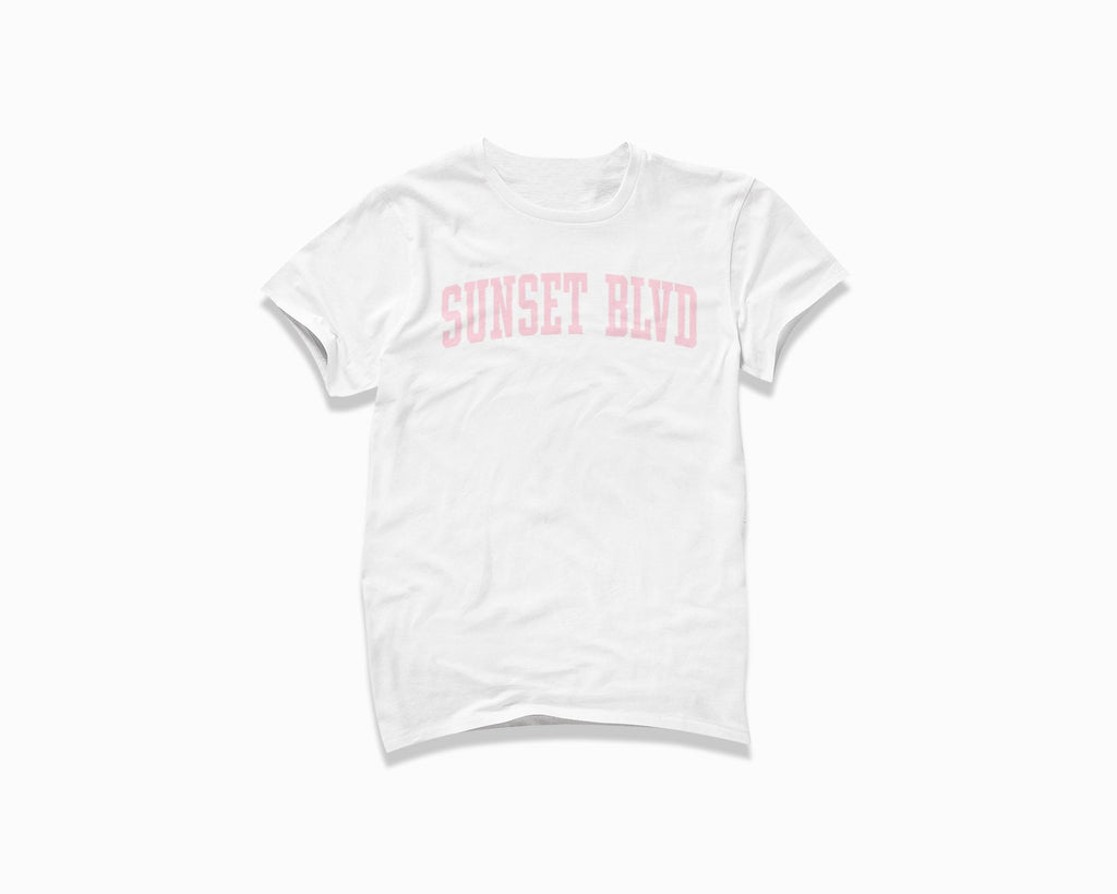 Sunset Blvd Shirt - White/Light Pink