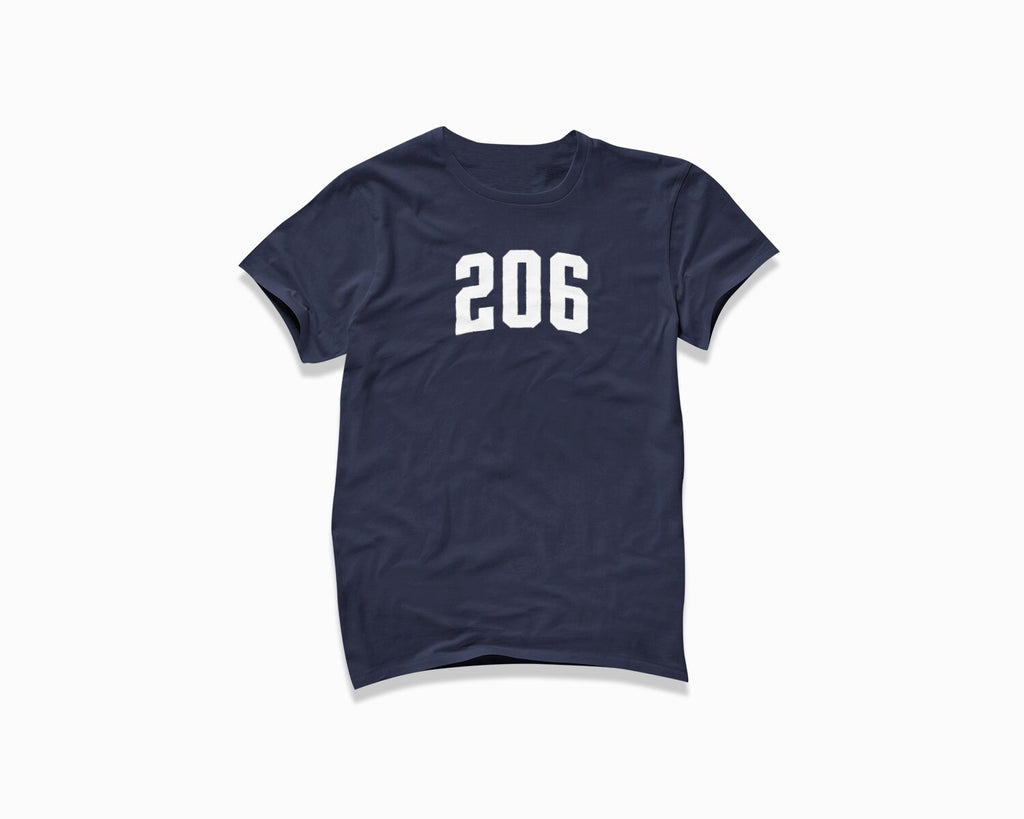 206 (Seattle) Shirt - Navy Blue