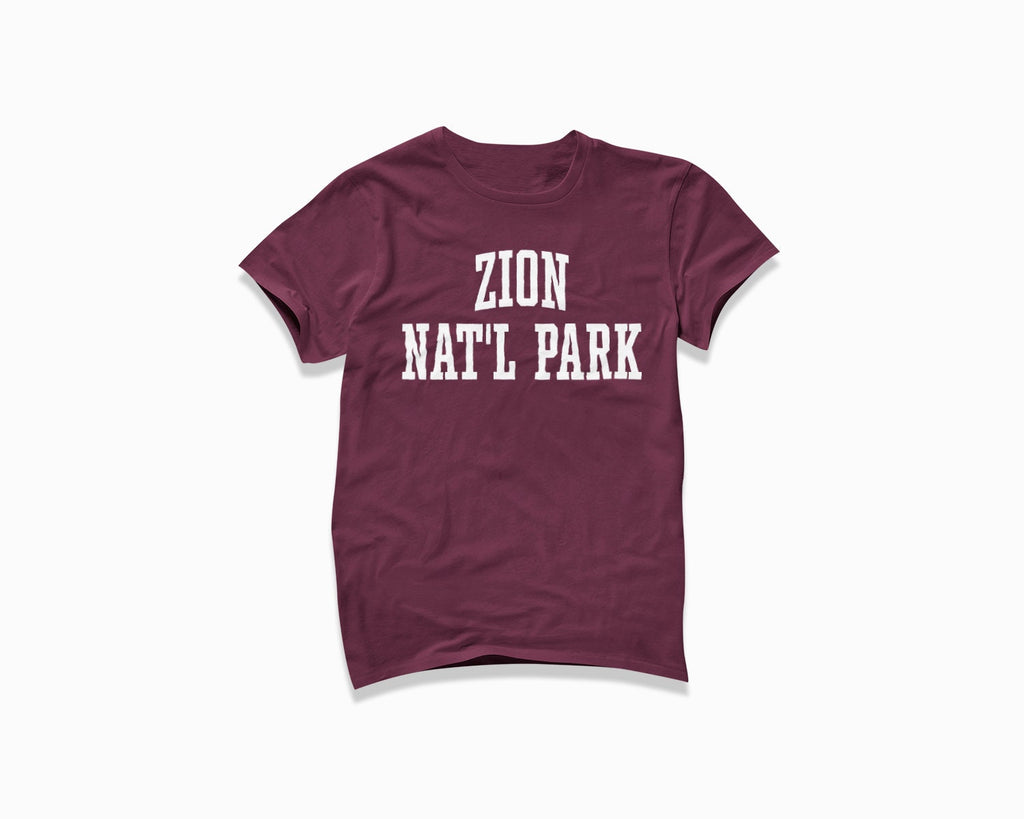 Zion National Park Shirt - Maroon
