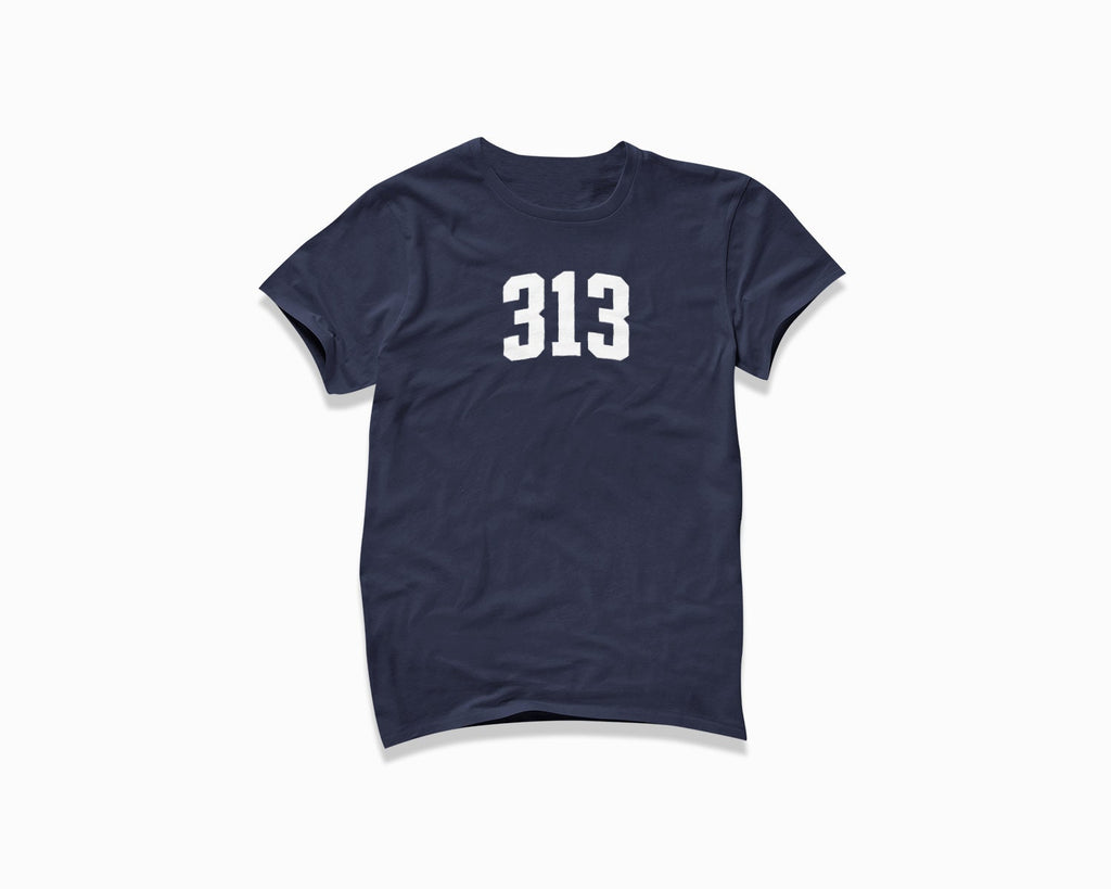 313 (Detroit) Shirt - Navy Blue
