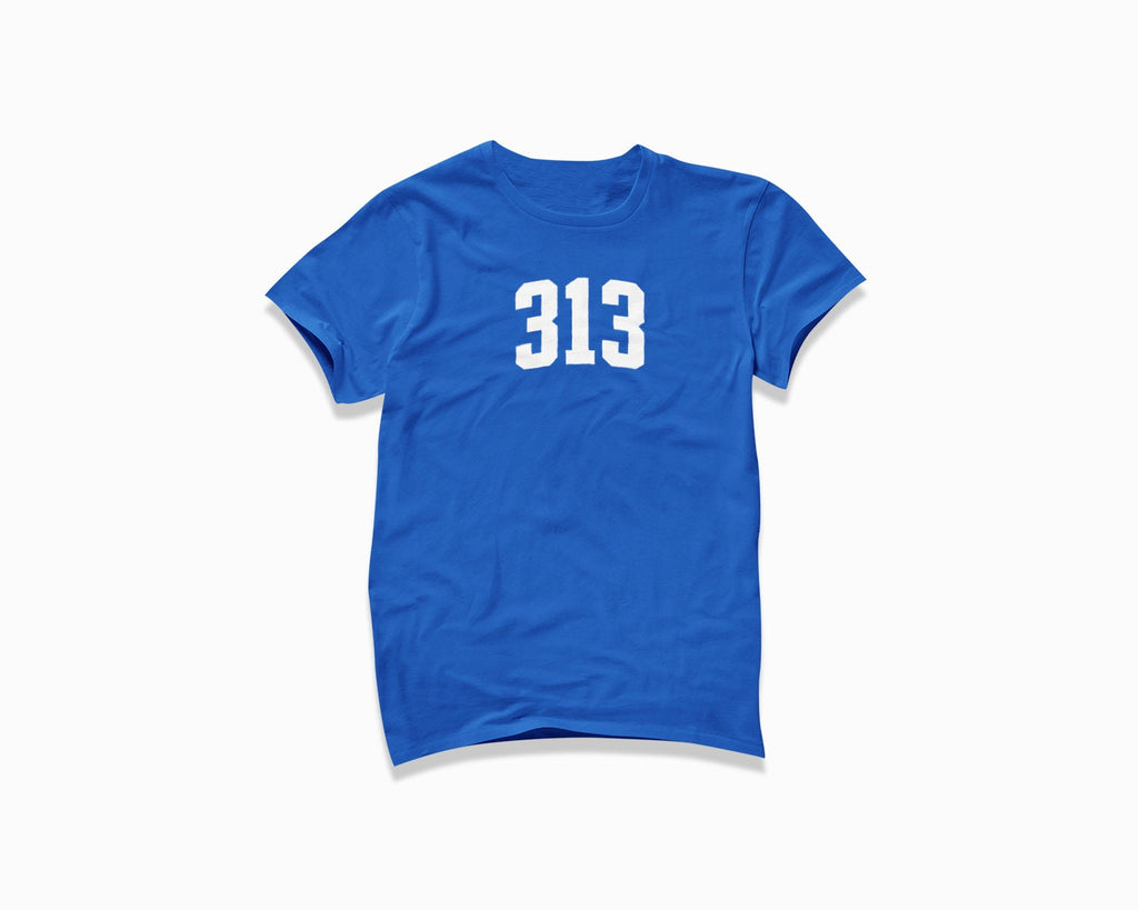 313 (Detroit) Shirt - Royal Blue