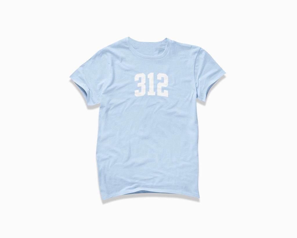 312 (Chicago) Shirt - Baby Blue