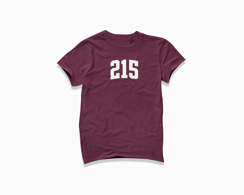 215 (Philadelphia) Shirt - Maroon