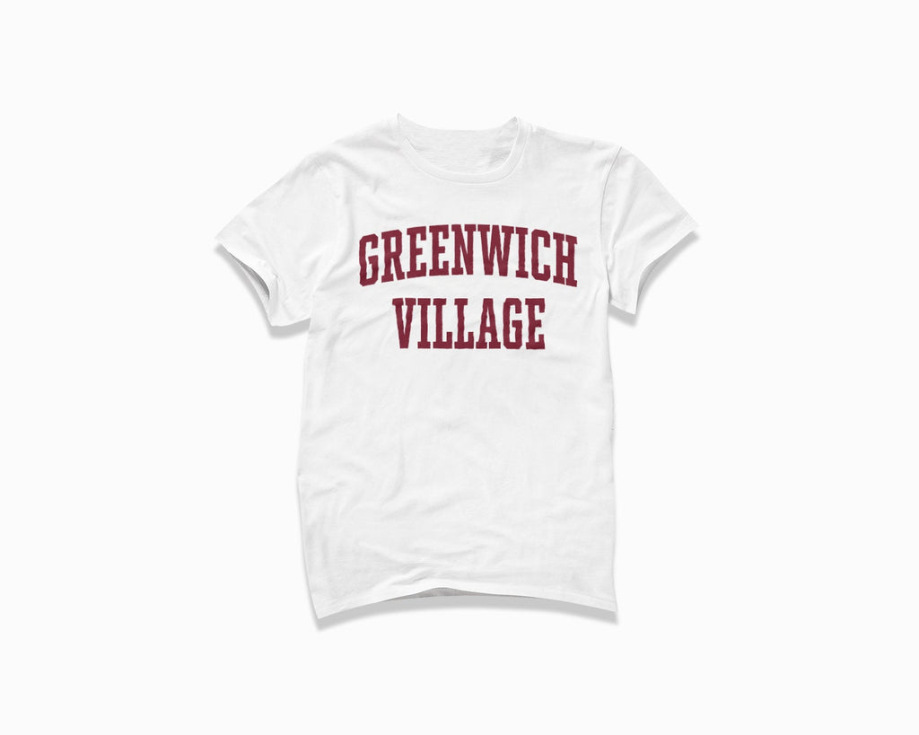 Greenwich Village Shirt - White/Maroon
