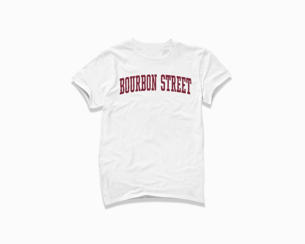 Bourbon Street Shirt - White/Maroon