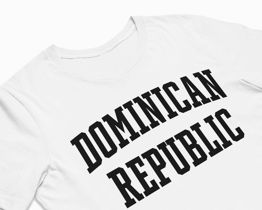 Dominican Republic Shirt - White/Black