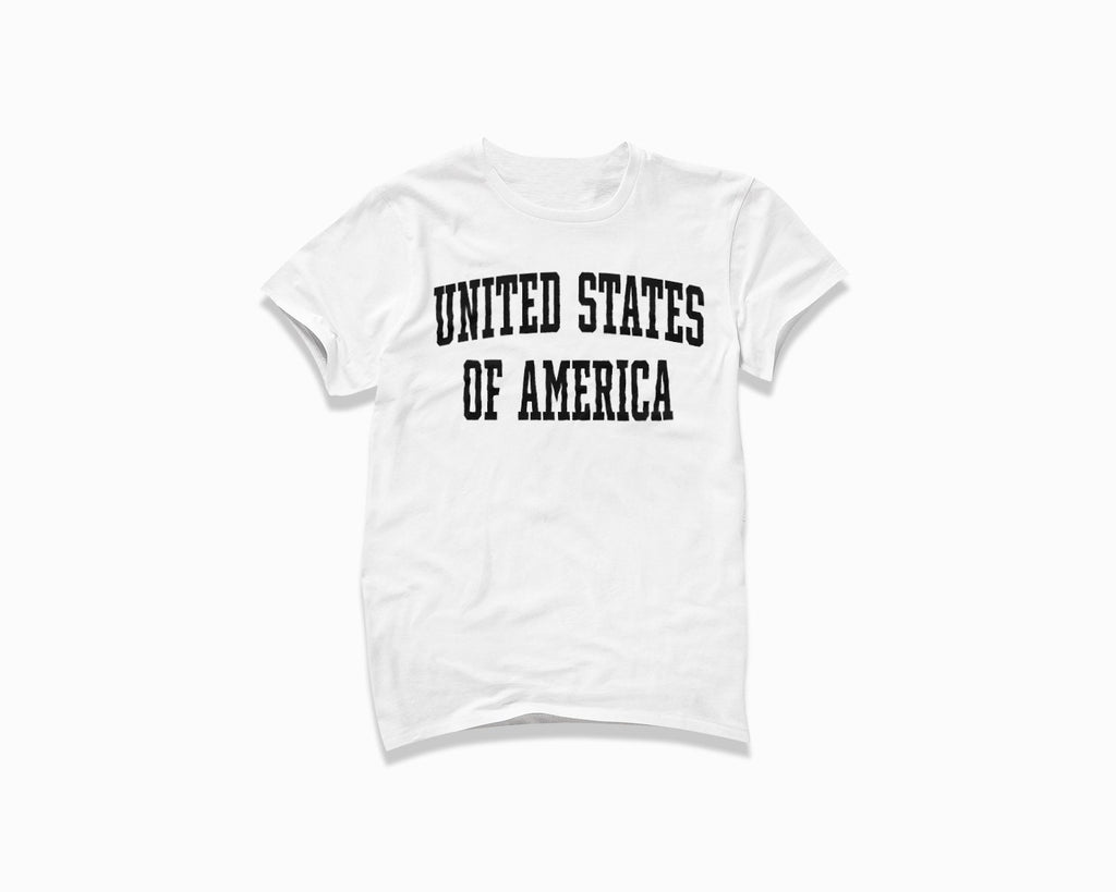 United States of America Shirt - White/Black
