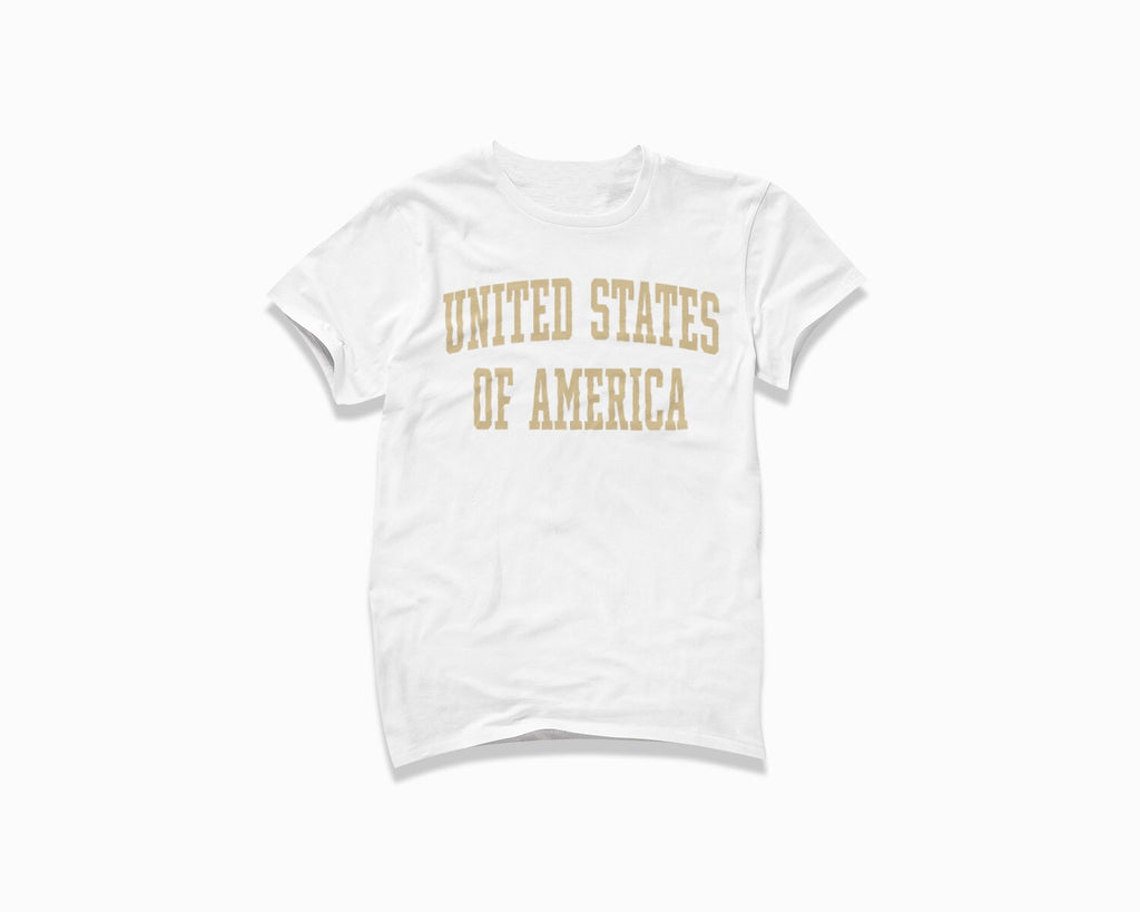 United States of America Shirt - White/Tan