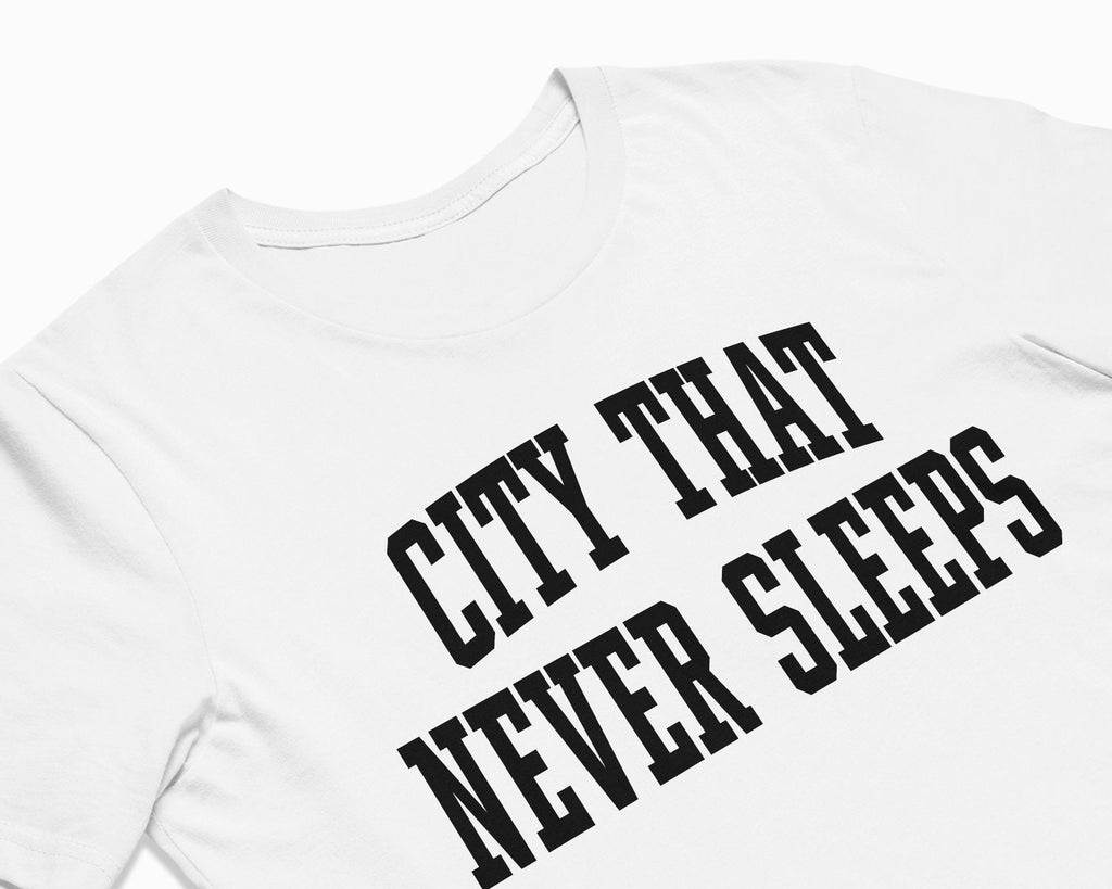 City That Never Sleeps Shirt - White/Black