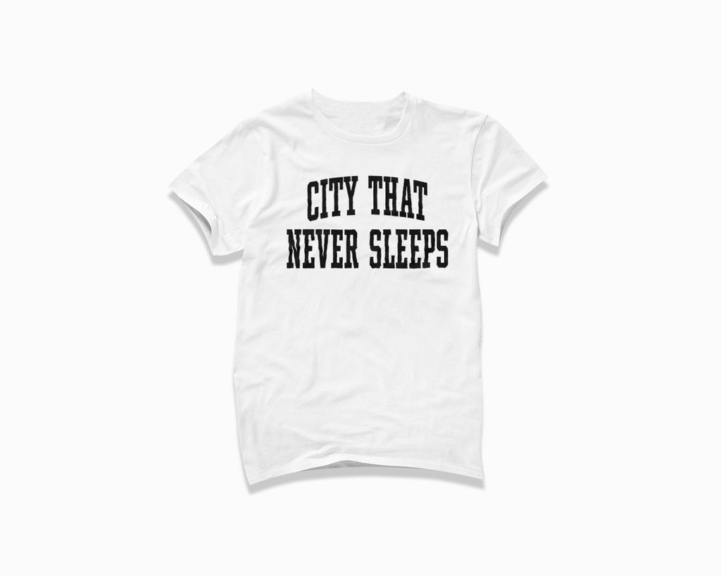 City That Never Sleeps Shirt - White/Black