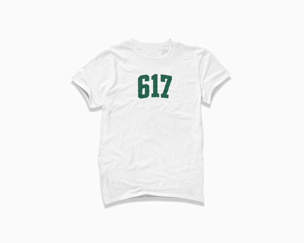 617 (Boston) Shirt - White/Forest Green