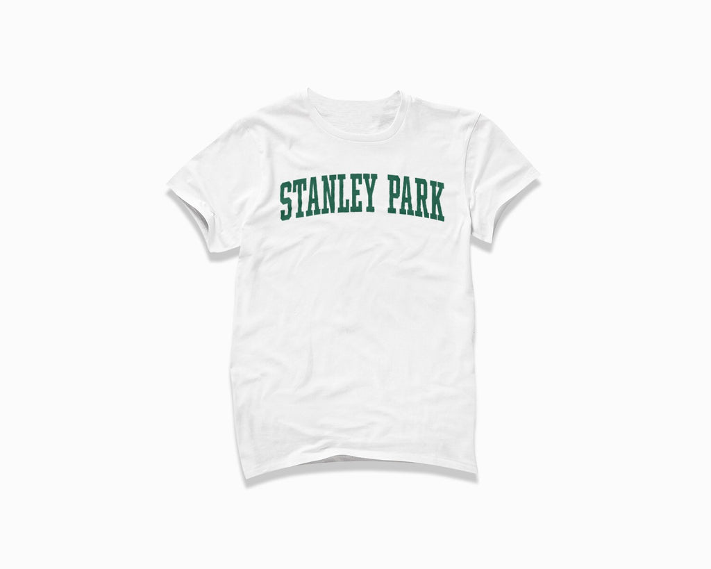 Stanley Park Shirt - White/Forest Green