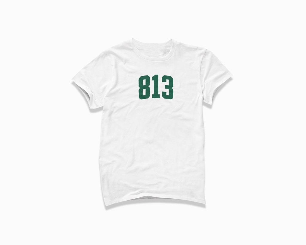 813 (Tampa) Shirt - White/Forest Green