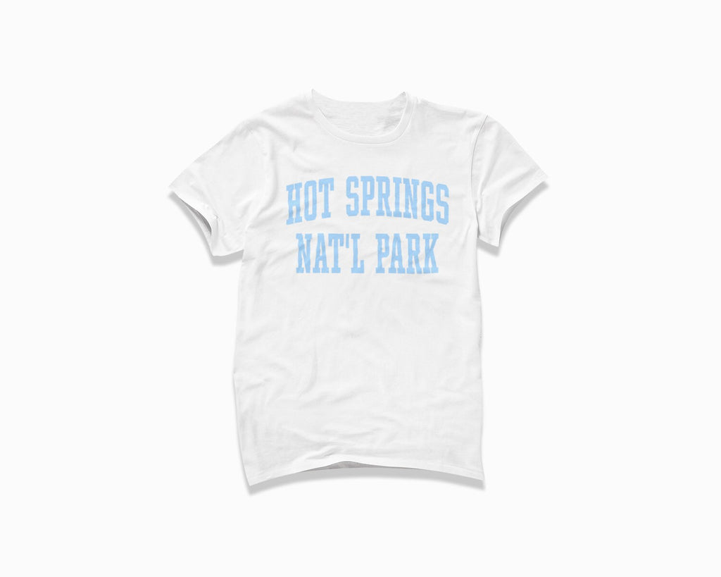 Hot Springs National Park Shirt - White/Light Blue