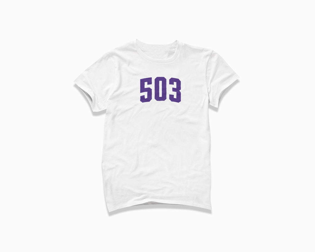 503 (Portland) Shirt - White/Purple