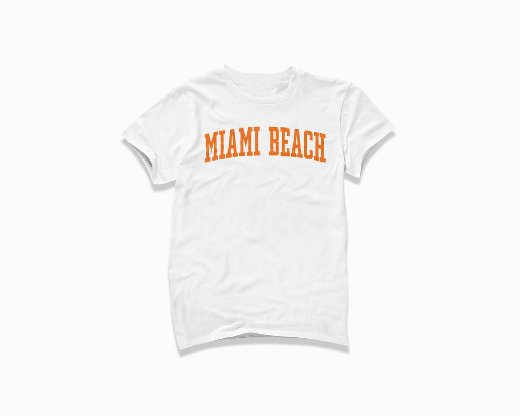 Miami Beach Shirt - White/Orange