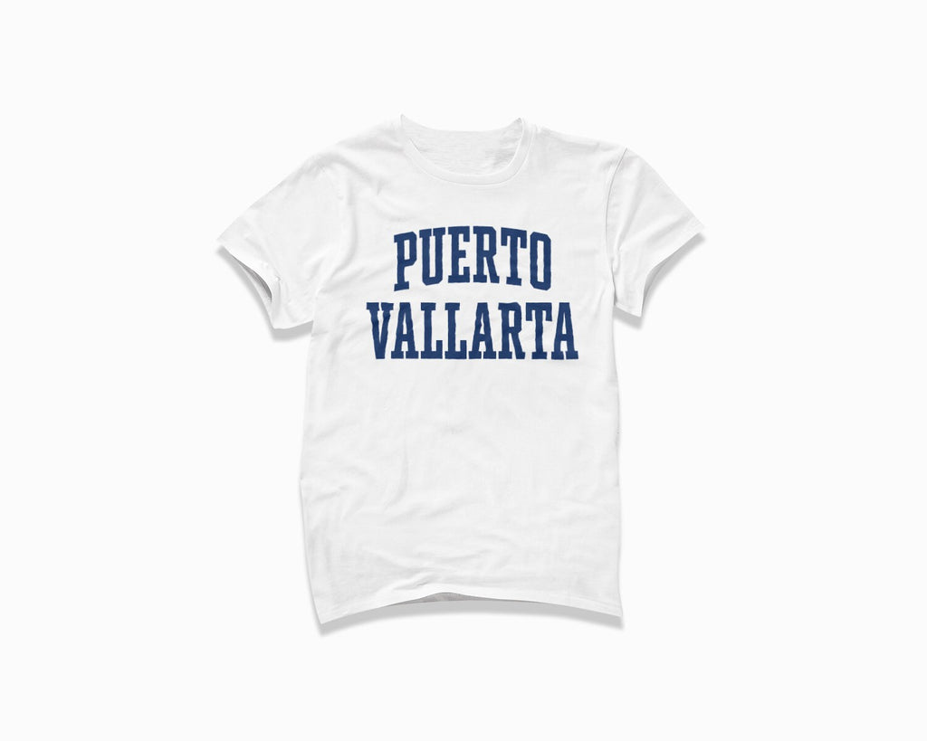 Puerto Vallarta Shirt - White/Navy Blue