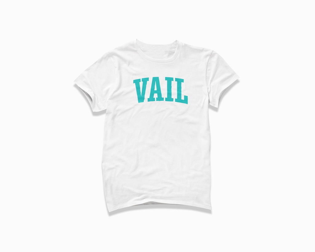 Vail Shirt - White/Turquoise