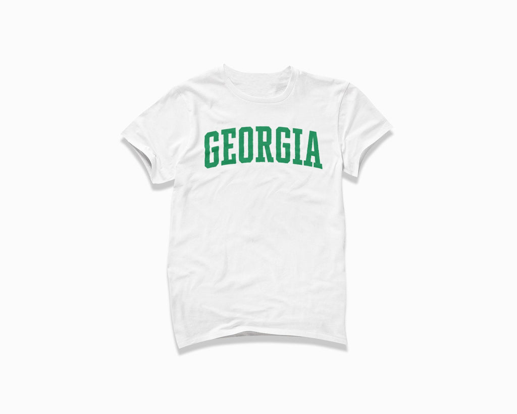 Georgia Shirt - White/Kelly Green