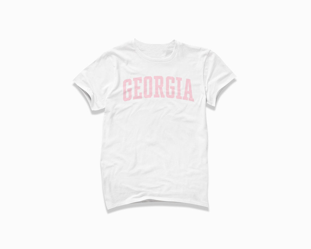Georgia Shirt - White/Light Pink