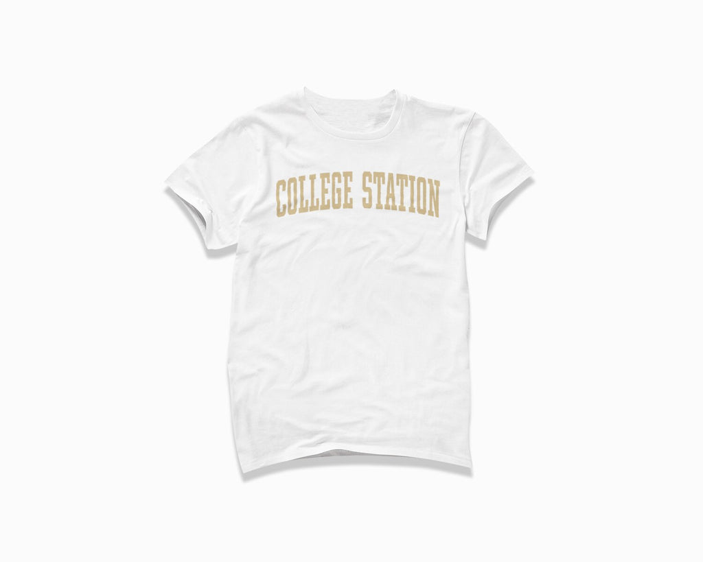 College Station Shirt - White/Tan