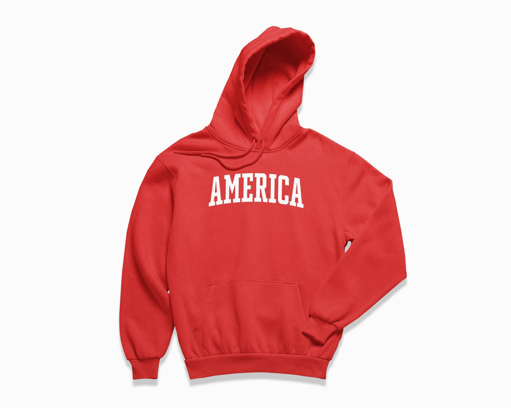 America Hoodie - Red