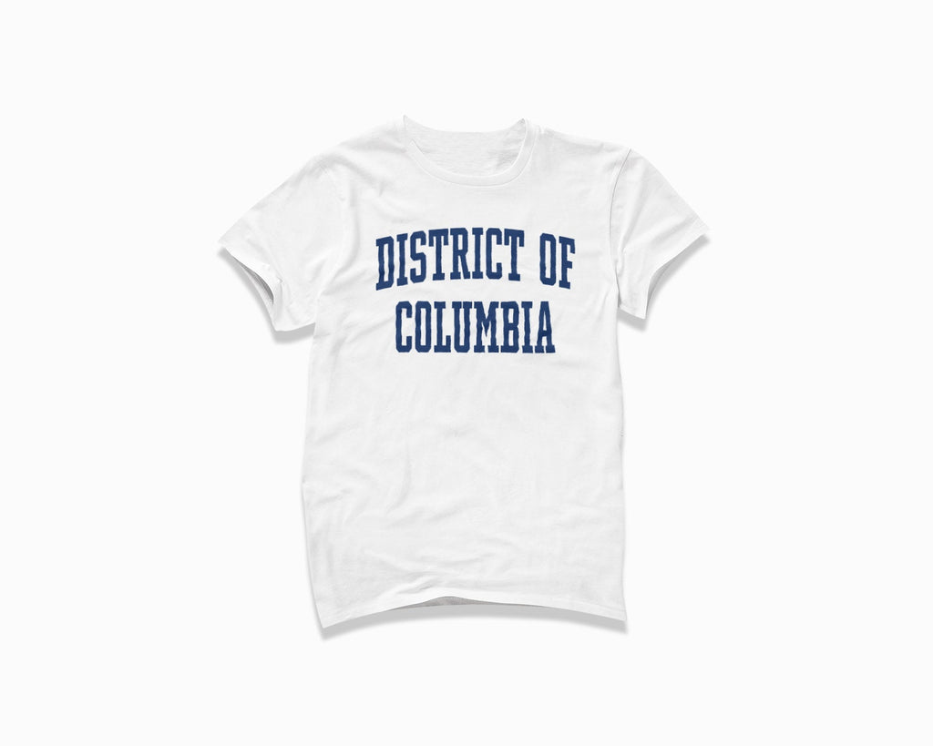 District of Columbia Shirt - White/Navy Blue
