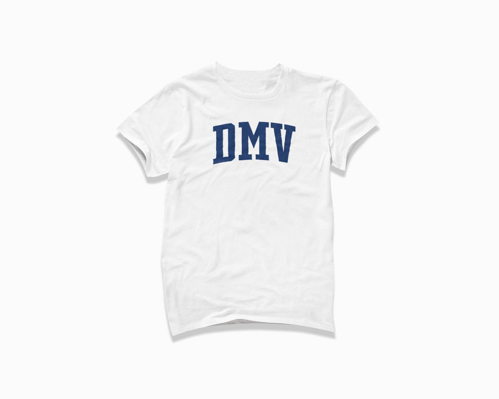 DMV Shirt - White/Navy Blue