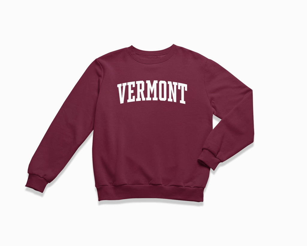 Vermont Crewneck Sweatshirt - Maroon