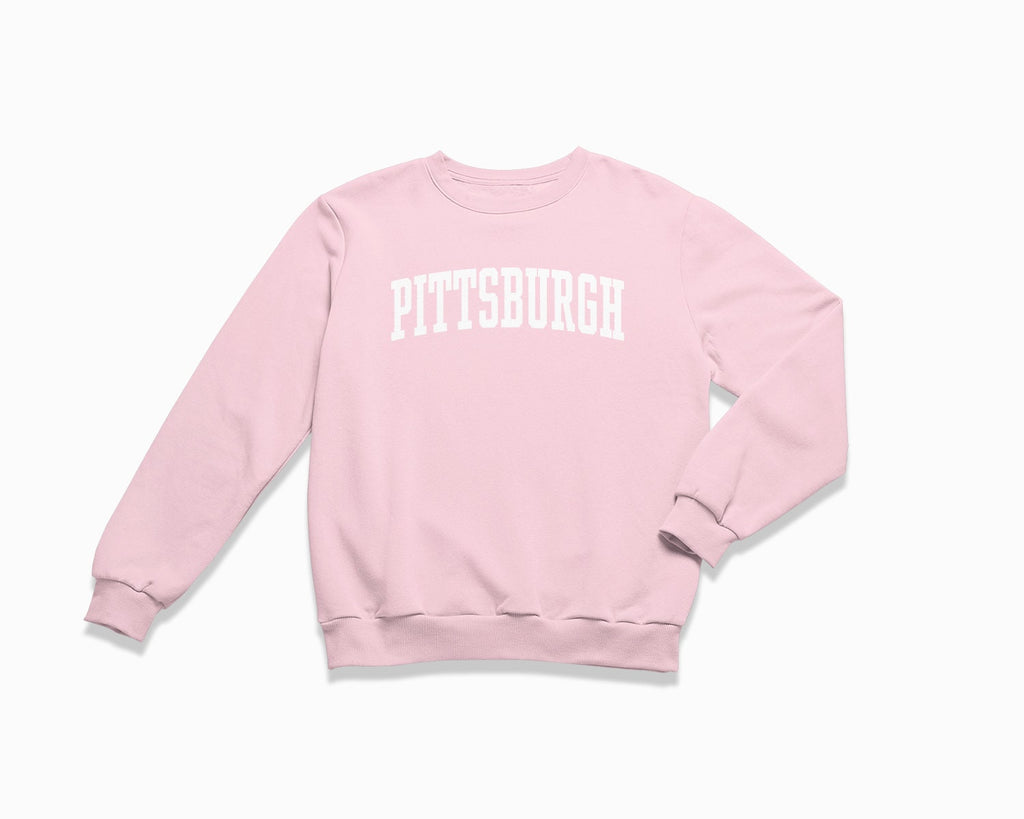 Pittsburgh Crewneck Sweatshirt - Light Pink