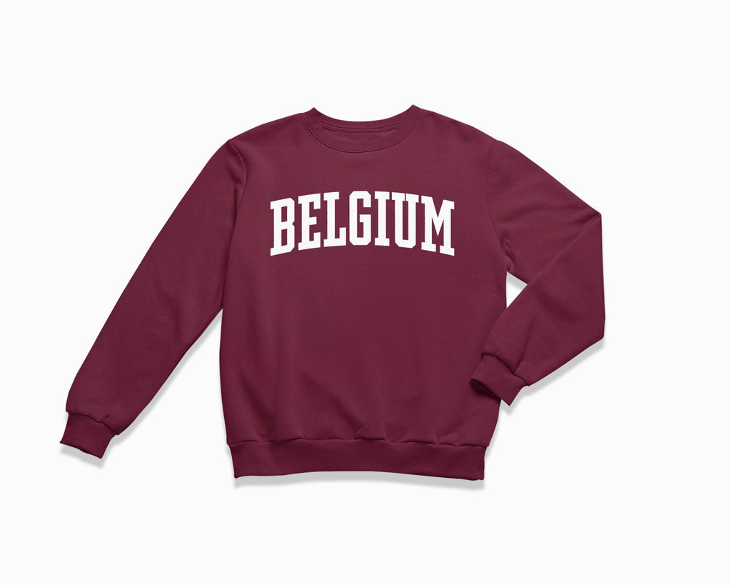 Belgium Crewneck Sweatshirt - Maroon