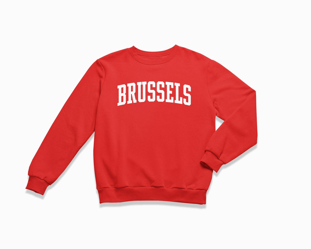 Brussels Crewneck Sweatshirt - Red